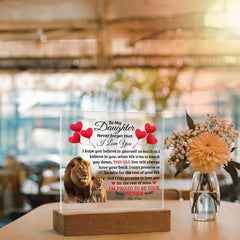 To My Daughter Old Lion – Acrylic Square